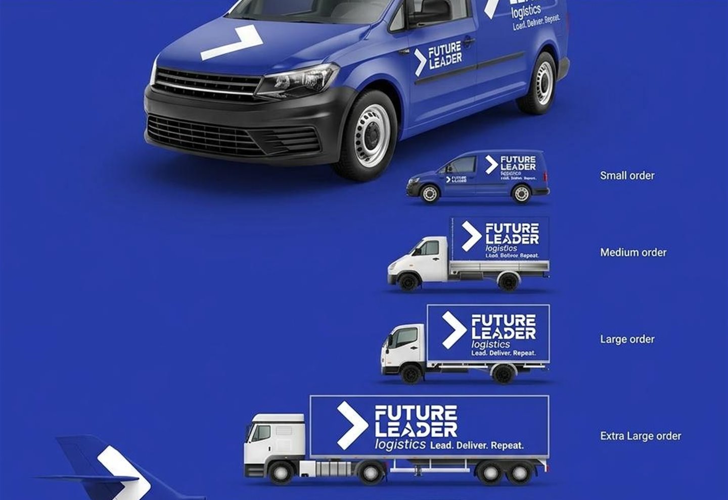 Branding applied to transport assets supporting exhibition and market logistics.